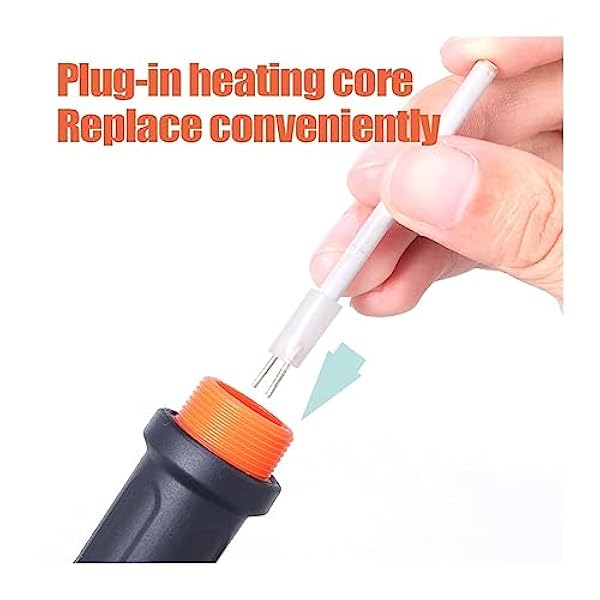 Lödning kit Digital elektrisk lödkolvsats, inställningstemperaturjusterbart svetsverktyg, keramiska värmare lödspetsar Omarbetning (Color : Set1, Size : 1)